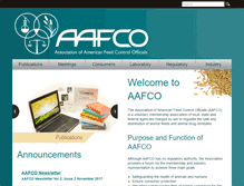Tablet Screenshot of aafco.org